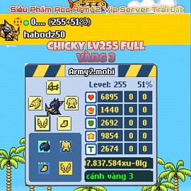 Mua nick army2 lv255